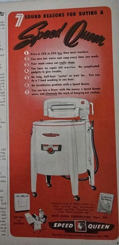 1952 speed queen - queen, wringer