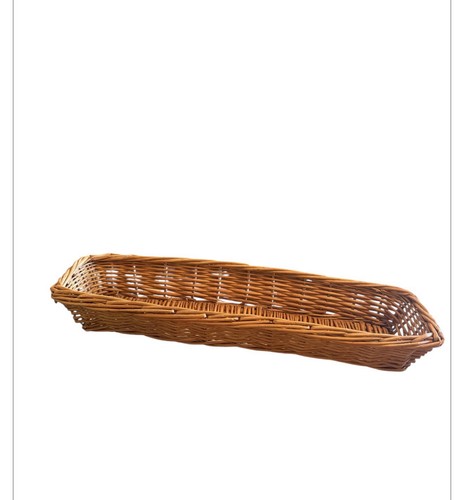 Vintage woven wicker baguette - vintage,