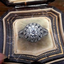 1.45Ct Round Diamond Halo Art