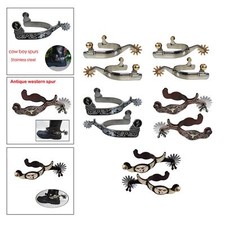 2Pcs Horse   Boots  Western Cowboy Spur for Equestrian