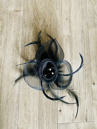 Vintage fascinator with net - with,