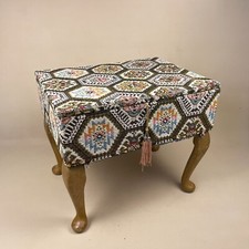 Antique Wooden Upholstered