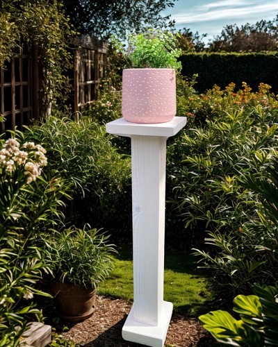 Garden wooden plant stand - garden,
