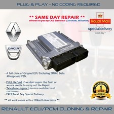 RENAULT / DACIA ECU/PCM REPAIR/CLONE & DATA TRANSFER SERVICE