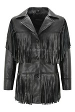 Women Western Fringes Leather