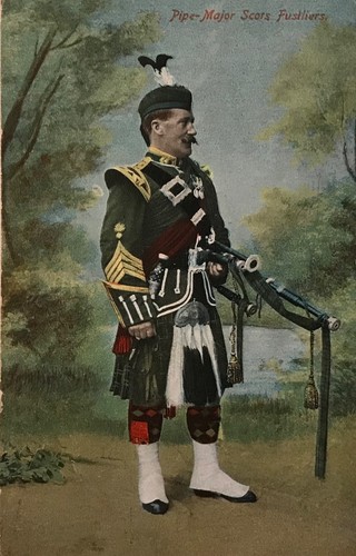 Military scots fusiliers pipe - fusiliers,