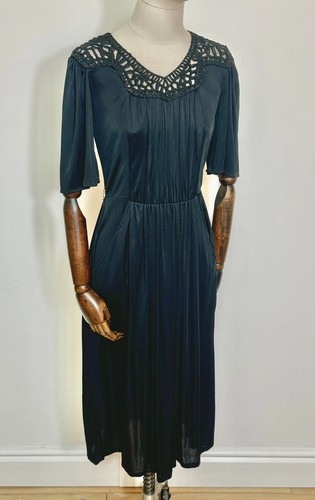 Vintage 1970s black draped - vintage,