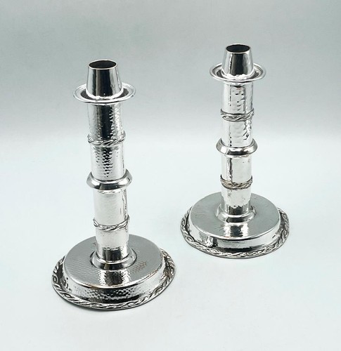 Arts crafts candlesticks - &,
