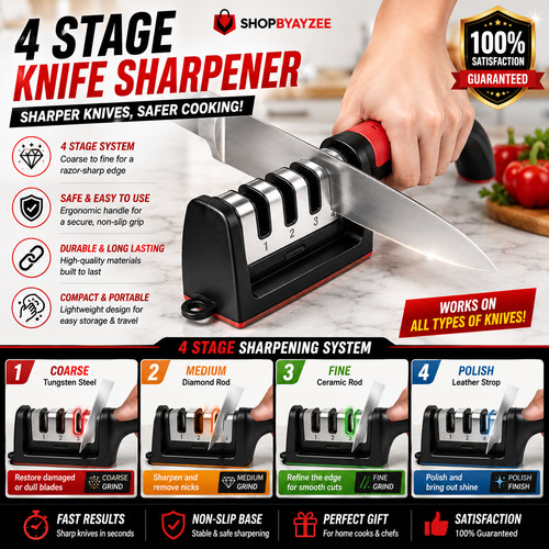 Stages knife sharpening - 4,