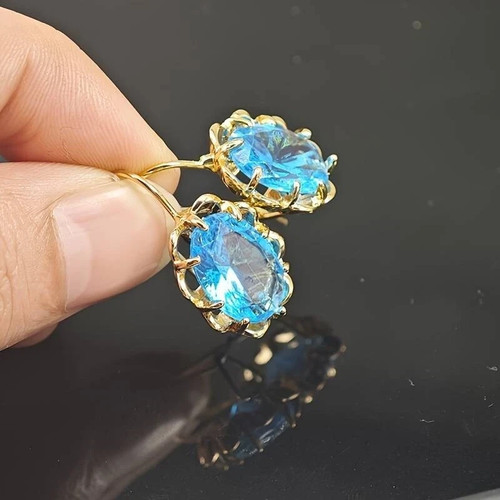 9ct gold aquamarine - ❤️,