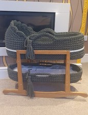 Handmade Crochet Moses Basket