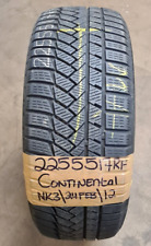 1 x 225 55 17 RF 2255517RF CONTINENTAL PART WORN RUNFLAT WINTER TYRE
