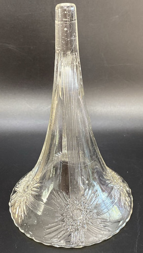 Epergne horn rare - cut, glass