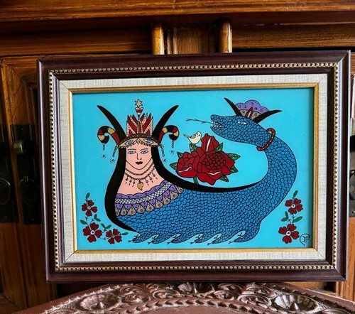 Shahmaran painting - shahmaran,