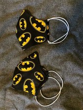 Face Mask Batman Logo superhero themed fabric double thickness washable