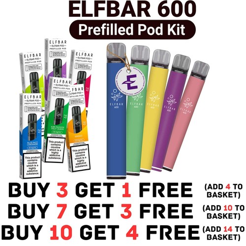 Elf bar 600puffs vape starter - elf,