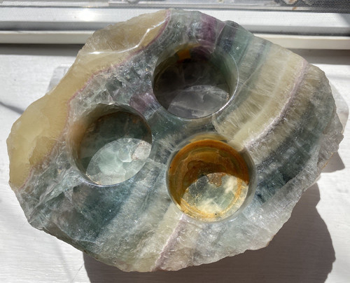 Polished natural fluorite - polished,