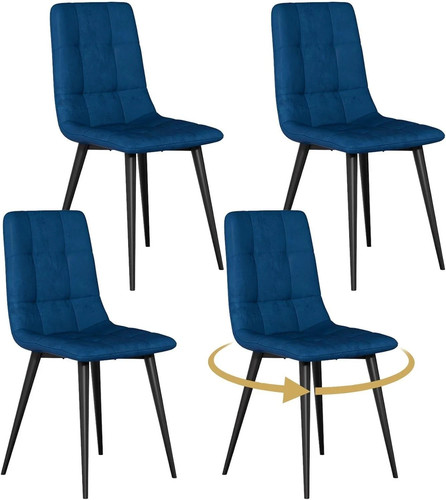Set swivel velvet - velvet, dining