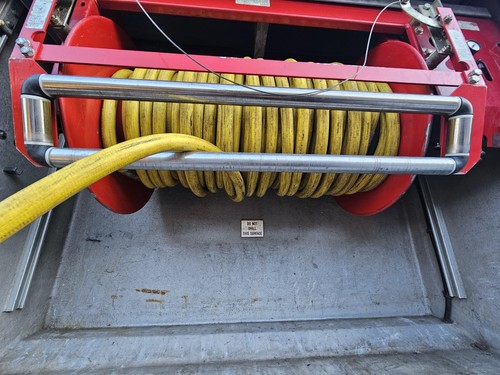 Fire truck hose pipe - reel, air