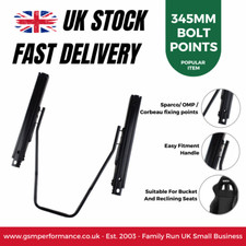 Sparco Bucket And Sport Seat Steel Sliding Runners 345mm Universal Sliding Kit