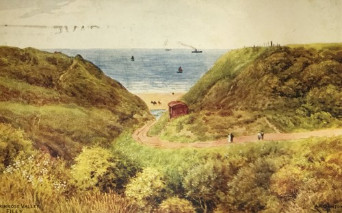 Old postcard primrose valley - old,