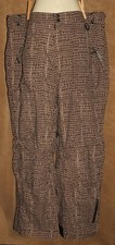 Trespass ~ Brown Print Design - Water & Wind Proof - Snow / Ski Pants Mens sz XL