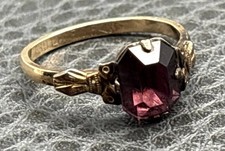 Victorian Art Deco Faux Garnet