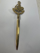 Leeds Castle Kent Heavy Brass Letter Opener  10"