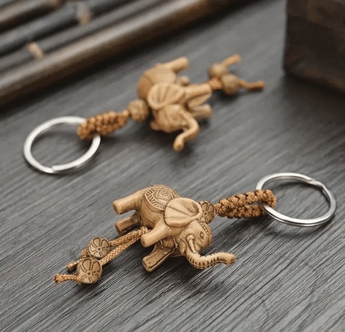 Elephant keyring lucky charm - keyring,