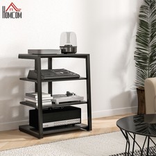 Industrial HiFi Stand, TV Stand for up to 28" TVs with Adjustable Shelves
