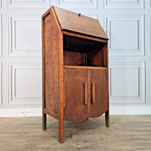 Vintage oak bureau small - vintage,