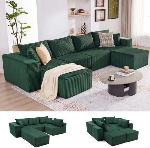 135 modular boneless couch - 135.4",