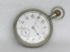 ANTIQUE 18 SIZE HAMILTON, 17 JWL GR. 924 SILVEROID POCKET WATCH FOR REPAIR