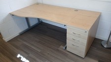 Large Maple Office Desk and