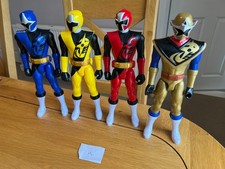 Power Ranger Ninja Steel Deluxe 30cm Rangers Full Set incl Gold set of 4 (K)