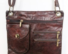 100% Moroccan leather brown
