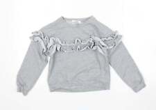 Yoyo s Girls Grey Cotton Blend Sweatshirt Size 6 Years