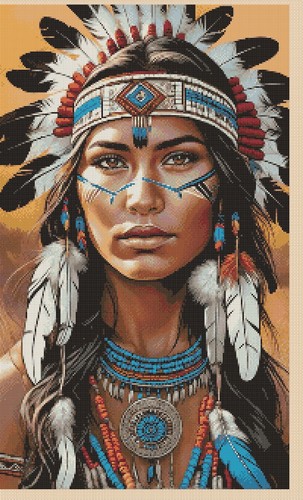 Lady indian warrior princess - indian,