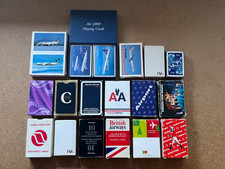 17 x VARIOUS AIRLINES PLAYING CARDS - SOME SEALED - FREE UK POSTAGE!!