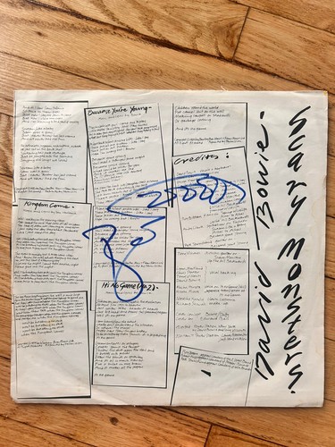 David bowie signed autographed - bowie,