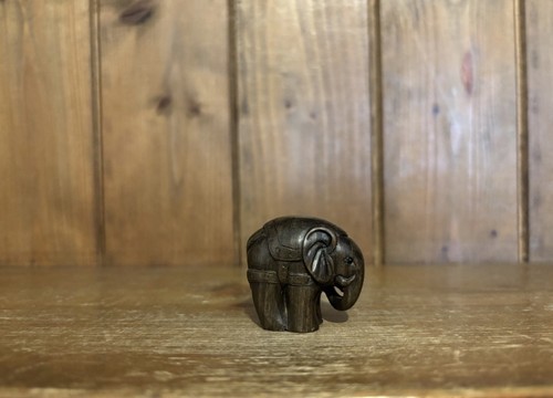 Vintage wooden carved - vintage, elephant