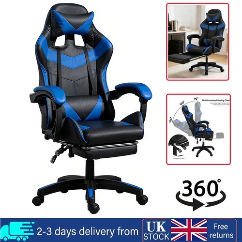 Swivel gaming chair faux - chair,