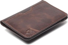 FOXHACKLE Leather Credit Card Wallet for Men and Women, Thin Bifold RFID Blocki