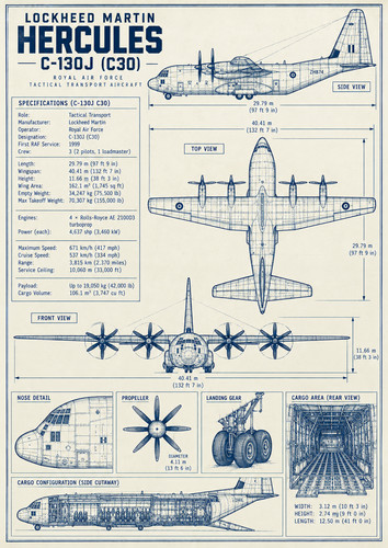 Raf hercules 130j c30 - raf,