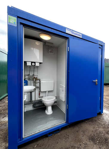 Shower toilet block - shower, +