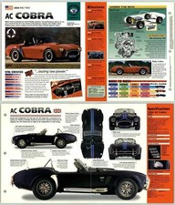 AC Cobra - 1962-5 #2 Street - Hot Cars - IMP Fold Out Fact Page