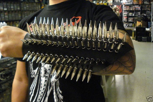 Leather spike gauntlet death - spike,