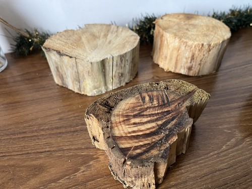 Weathered driftwood blocks - 3,