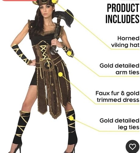 Womens viking costume - womens,