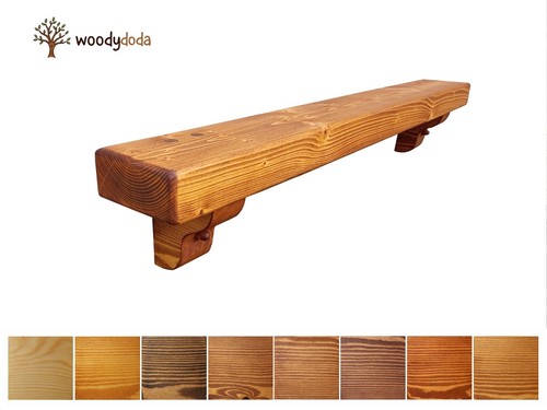 Solid pine beam mantle - solid,